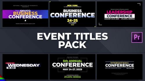 Videohive - Event Titles Pack - 47027483 - 47027483