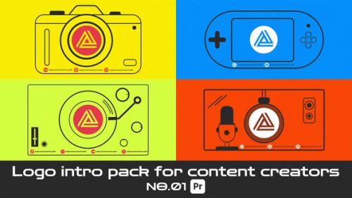 Videohive - Logo intro pack for content creators For Premiere Pro - 47269651 - 47269651