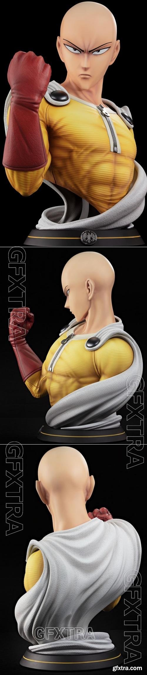 Saitama Bust &ndash; 3D Print Model