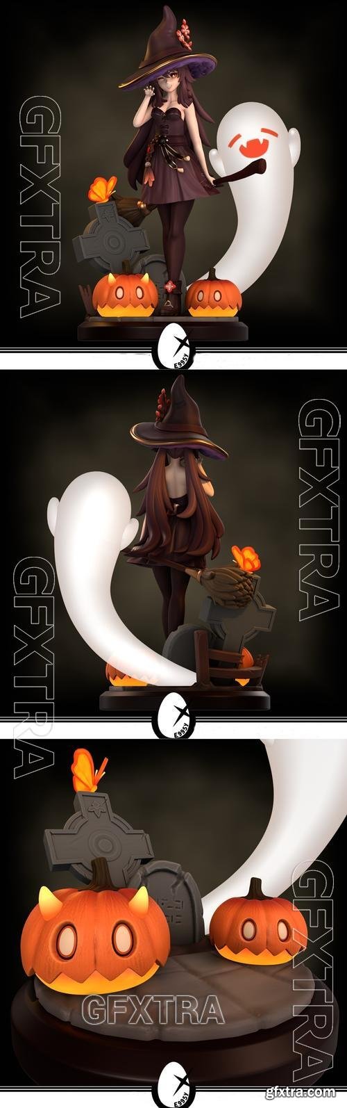 Hu Tao Halloween - Genshin Impact &ndash; 3D Print Model