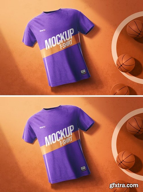 Basketball T-Shirt Mockup 45X8ZXS