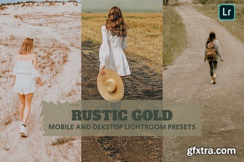 Rustic Gold Lightroom Presets Dekstop and Mobile TZKMLN6
