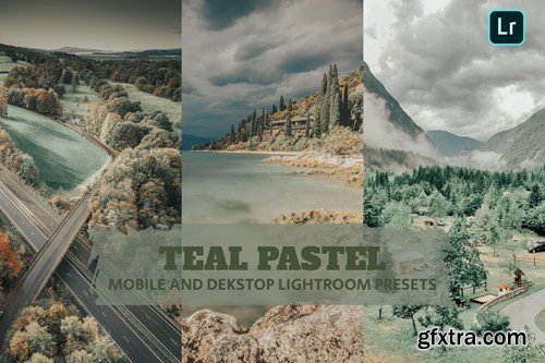 Teal Pastel Lightroom Presets Dekstop and Mobile 52WQD2R