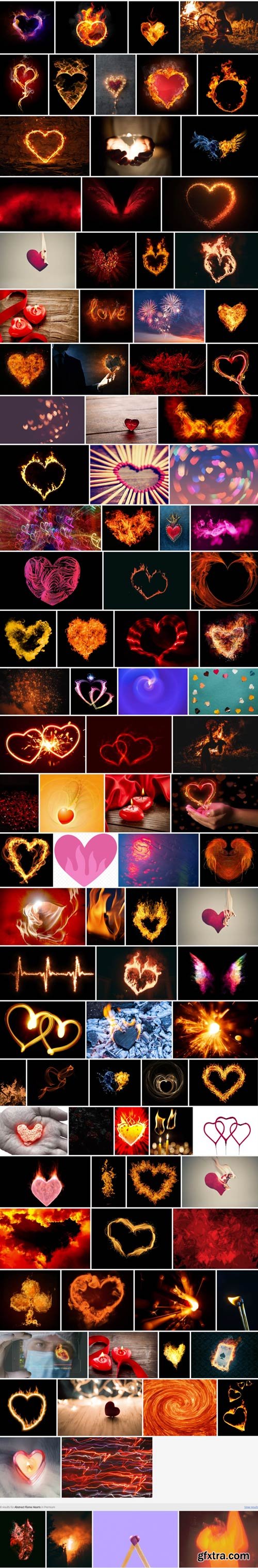 Abstract Flame Hearts JPG