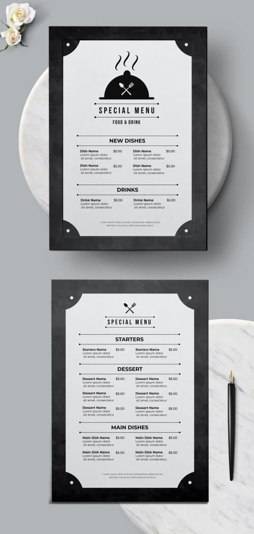 Special Food Menu Design Template 581026603