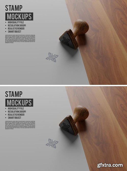 Triangle Stamp Mockup Presentations KUX974V