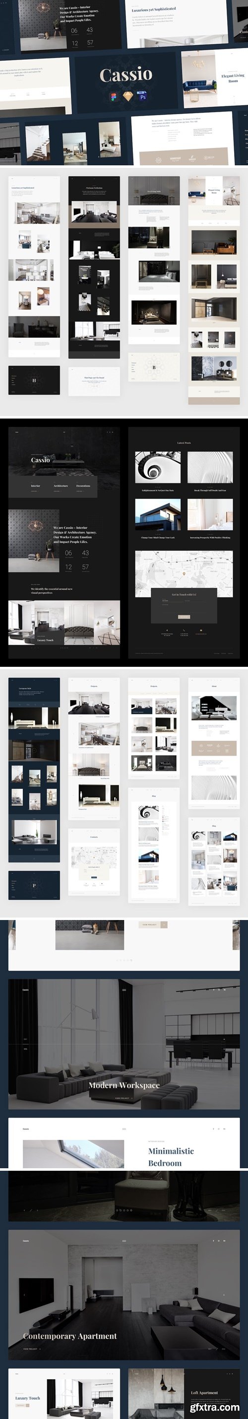 Cassio &ndash; Architect Portfolio Design Template 4K3UQN9