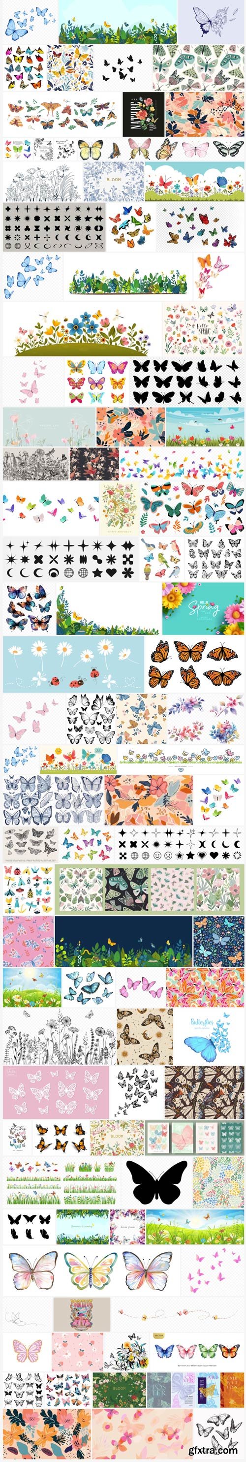 Spring Butterflies AI