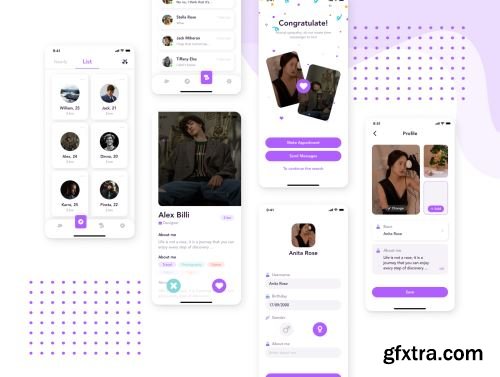 Zinlo - Dating App UI Kit Ui8.net