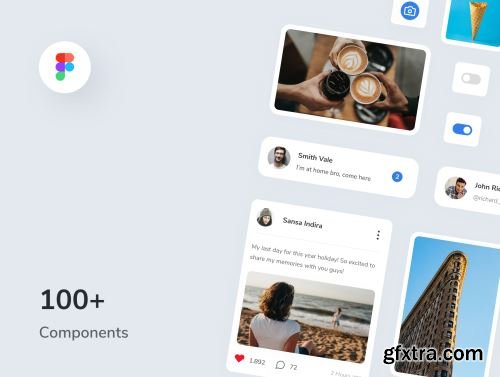 Zelio - Social Media App UI Kit Ui8.net