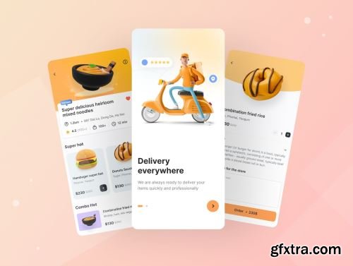 Yummy! - Delivery Food App : iOS Ui Kit Ui8.net