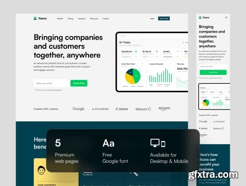 Yoora CMS Website Design Template Ui8.net