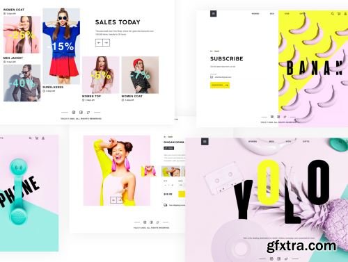 YOLO SHOP responsive template (80screens) Ui8.net