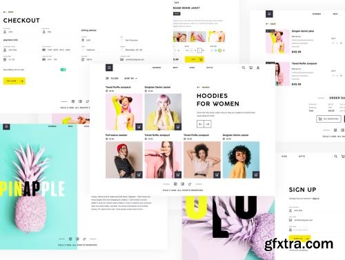 YOLO SHOP responsive template (80screens) Ui8.net