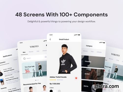 Yokoto - Fashion Clothing UI Kit Ui8.net