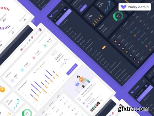 Vuexy – Figma Admin Dashboard UI Kit Template with Atomic Design System Ui8.net