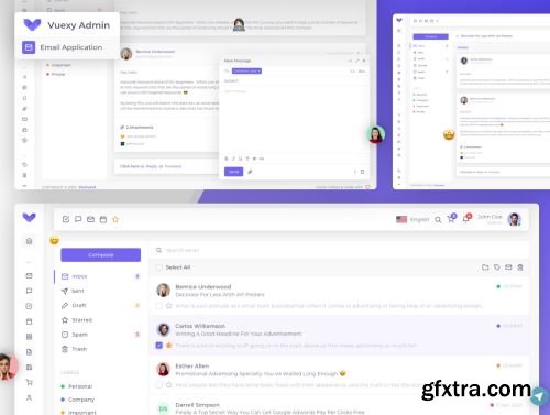 Vuexy – Figma Admin Dashboard UI Kit Template with Atomic Design System Ui8.net