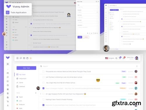 Vuexy – Figma Admin Dashboard UI Kit Template with Atomic Design System Ui8.net