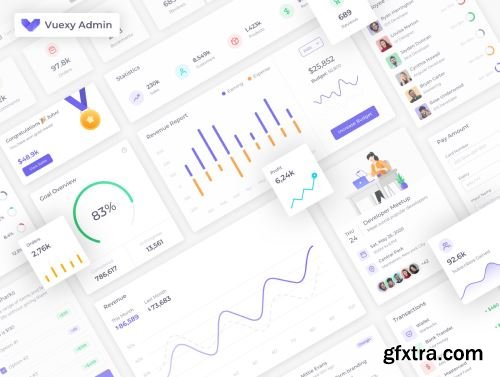 Vuexy – Figma Admin Dashboard UI Kit Template with Atomic Design System Ui8.net