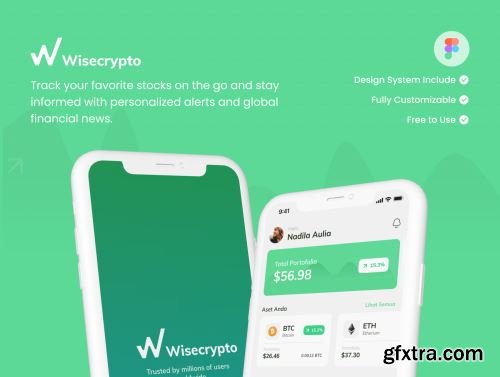 Wisecrypto - Cryptocurrency App Ui8.net