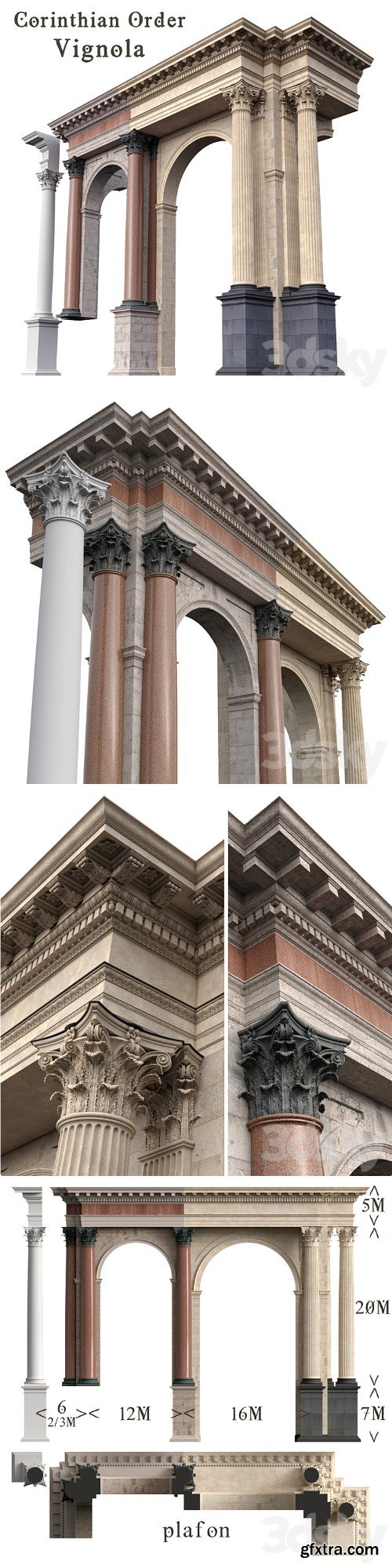 Corinthian Order Vignola Column