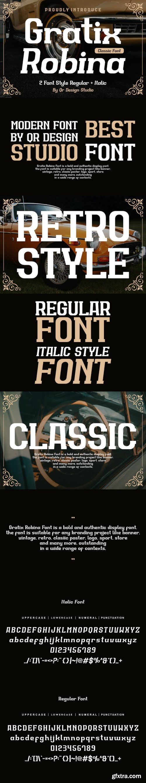 Gratix Robina - Classic Font