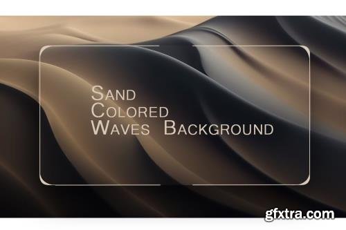 Sand Colored Waves Background