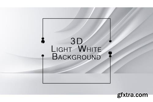 3D Light White Background