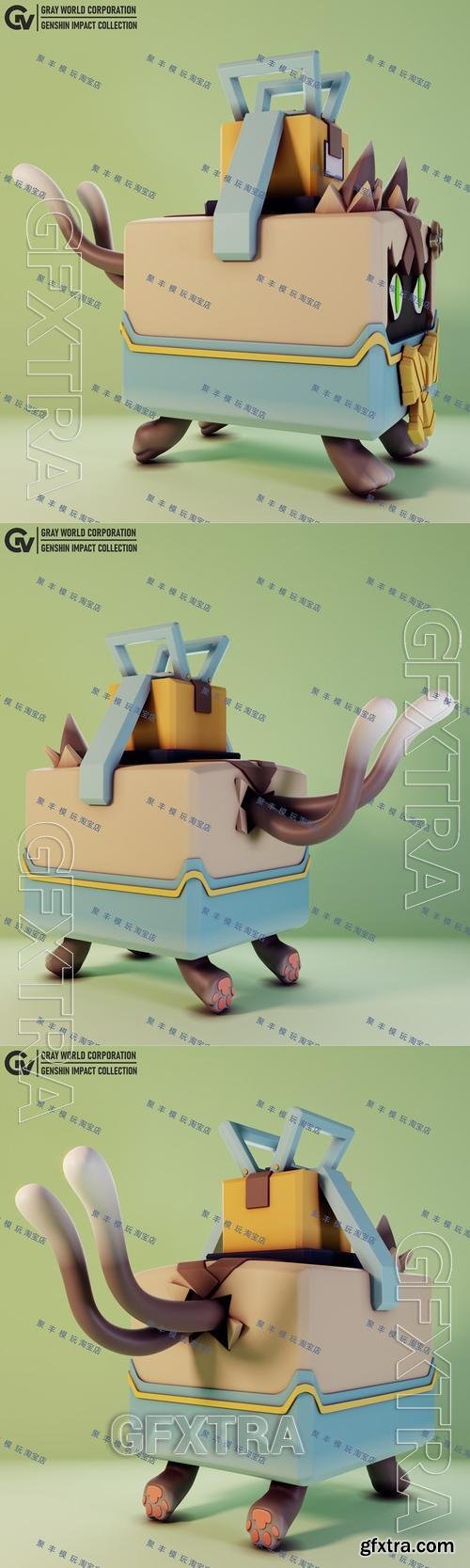 Kirara Box-Cat &ndash; 3D Print Model
