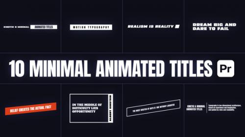 Videohive - Minimal Animated Titles for Premiere Pro - 47355609 - 47355609