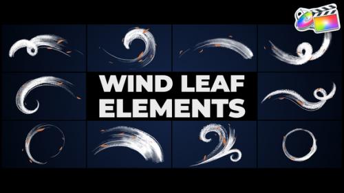 Videohive - Wind Leaf Elements | FCPX - 47381813 - 47381813