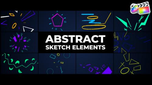 Videohive - Abstract Sketch Elements | FCPX - 47381904 - 47381904