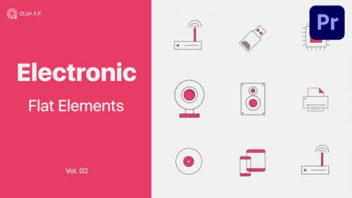 Videohive - Electronics Icons for Premiere Pro Vol. 02 - 47385950 - 47385950