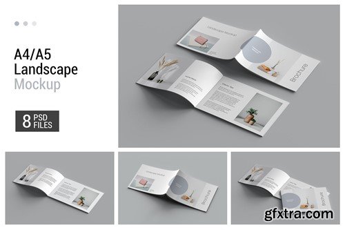 A5/A4 Landscape Brochure Mockup RN3J8HR