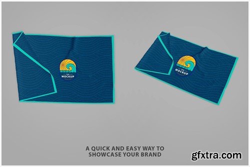 Rectangular Beach Towel Mockup WR235ZX