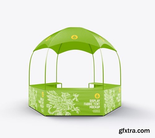 Set Fabric Display Tent Stand Mockup 5FKS8YA