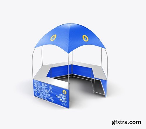 Set Fabric Display Tent Stand Mockup 5FKS8YA