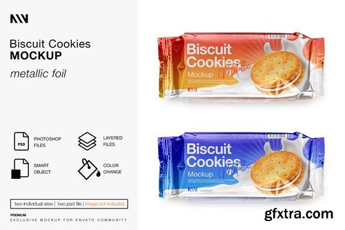 Cookies Packaging Mockup ZUBN9J4