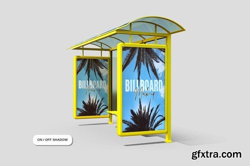 Advertising Billboard Bus Station 3DW87MU