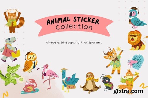 Cute Animal Collection WUW5XVD