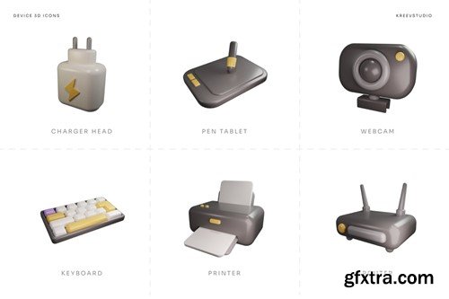 Device 3D Icons K7N648R