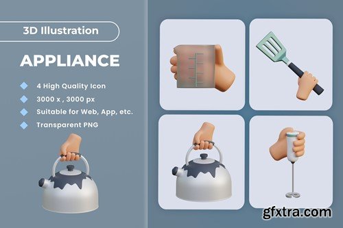 Appliance 3d Illustration v.2 YBVV729