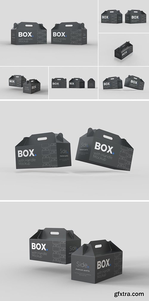 Box with handle Mockups J33ZULT