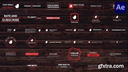 Videohive Minimal Modern Titles Pack for After Effects 47381557