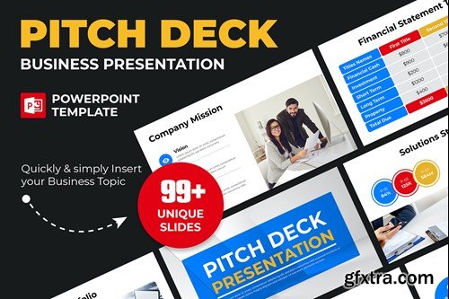 Pitch Deck Business Presentation Template GVUFA5H