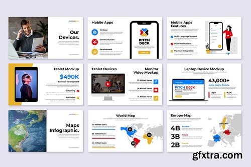 Pitch Deck Business Presentation Template GVUFA5H