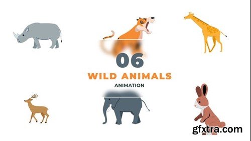 Videohive Wild Life Animals Character Animation Scene 47390225