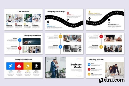 Pitch Deck Business Presentation Template GVUFA5H