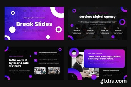 Drigma - Digital Agency Powerpoint Template KRFNVD6