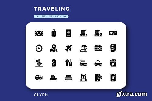 96 Traveling Icons ADJLKTE